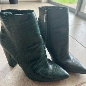 Green Heel Boots